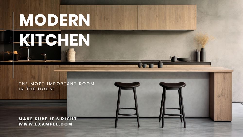 Kitchen design blog banner template