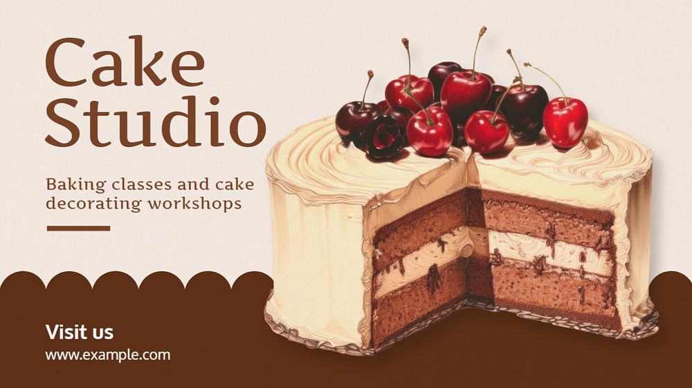 Cake studio blog banner template