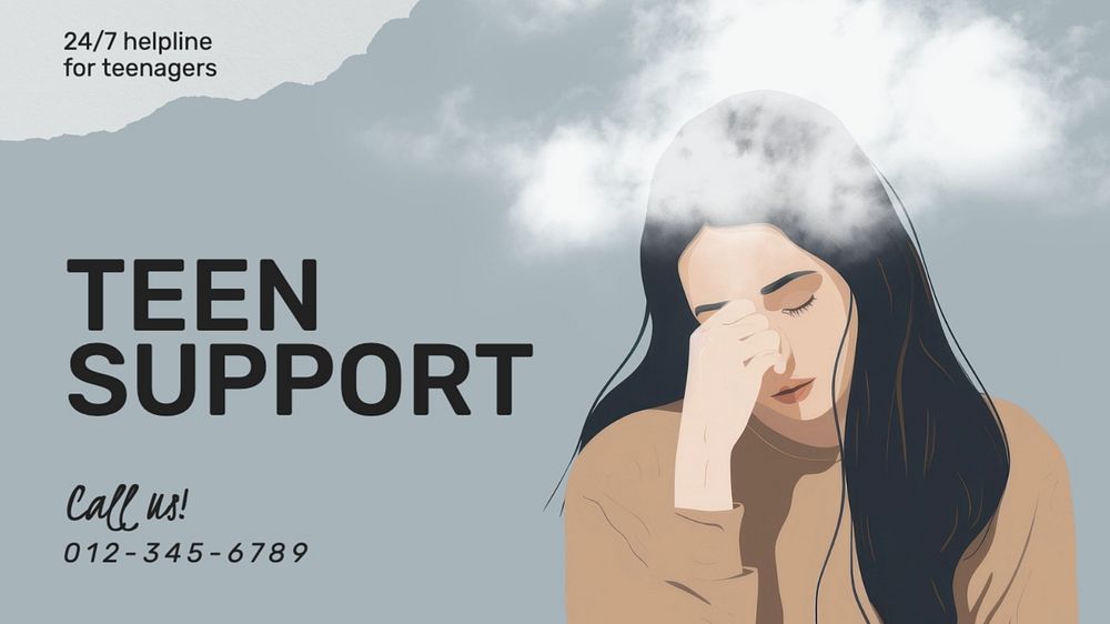 Teen support blog banner template