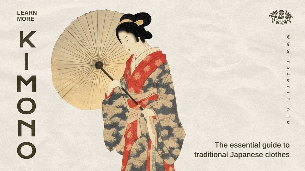 Kimono blog banner template