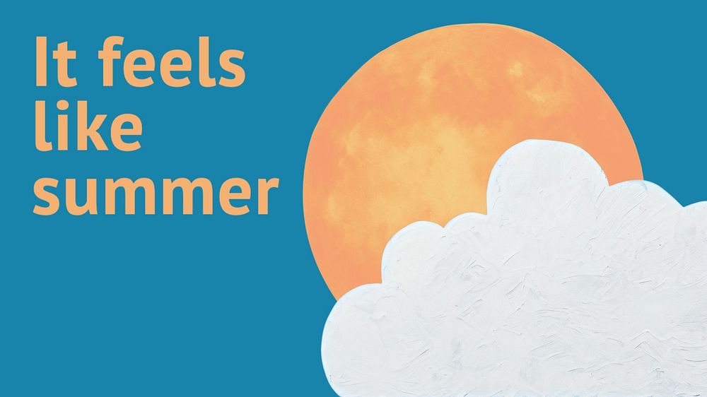 Summer blog banner template