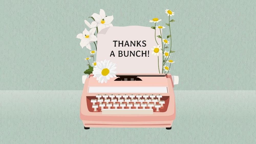 Thanks a bunch blog banner template