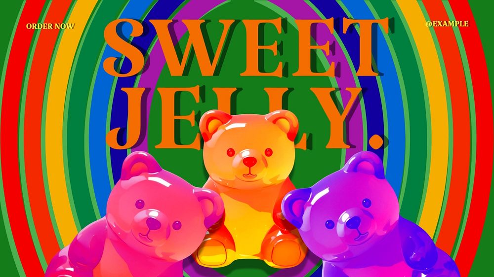 Sweet jelly blog banner template