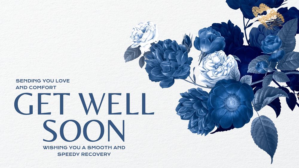 Get well soon blog banner template