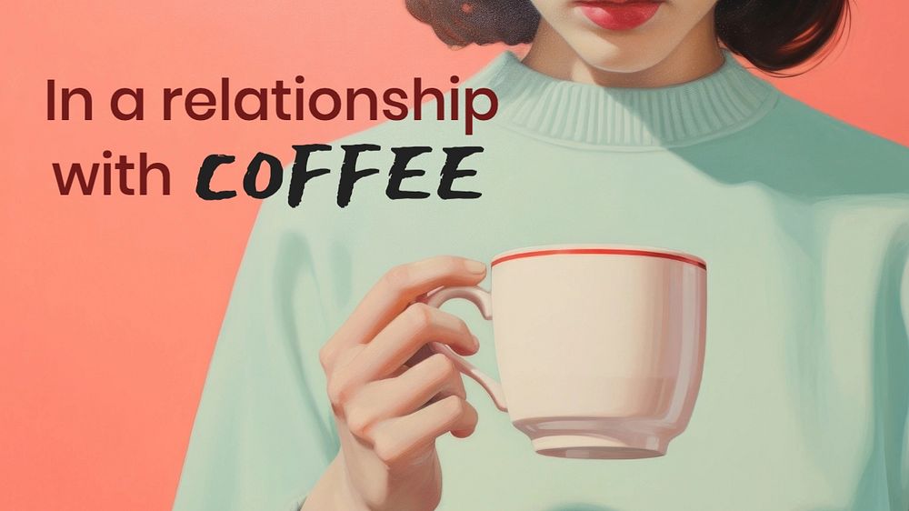 Coffee relationship blog banner template