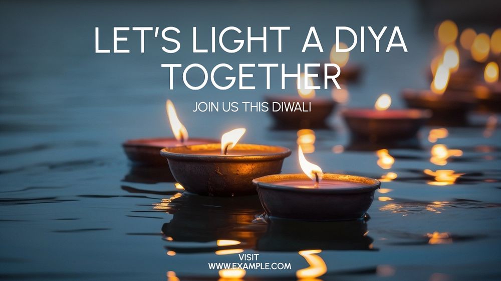 Diwali blog banner template