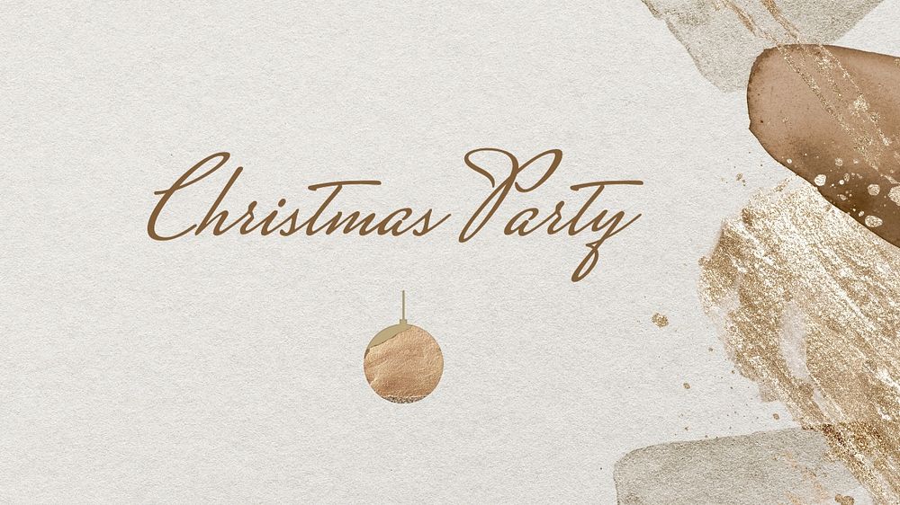 Christmas party blog banner template