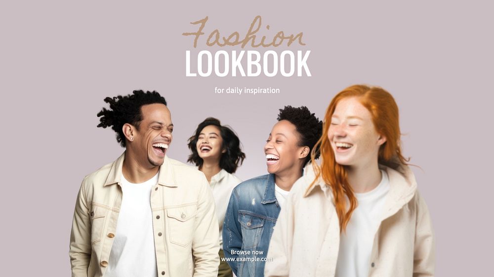 Fashion lookbook blog banner template