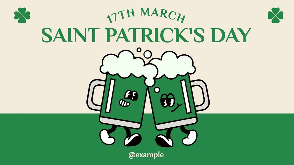 St. Patrick's Day blog banner template