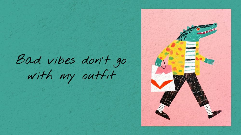 Fashion quote blog banner template