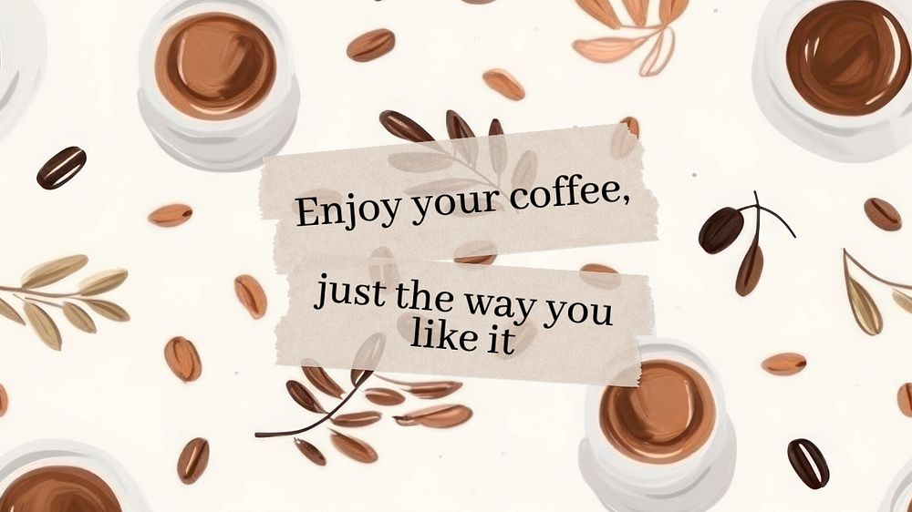 Coffee quote blog banner template