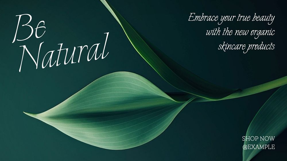 Be natural blog banner template