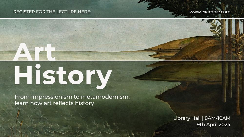 Art history class blog banner template