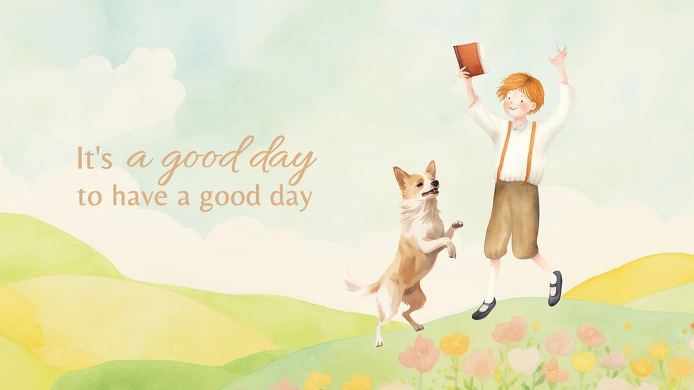 Good day blog banner template