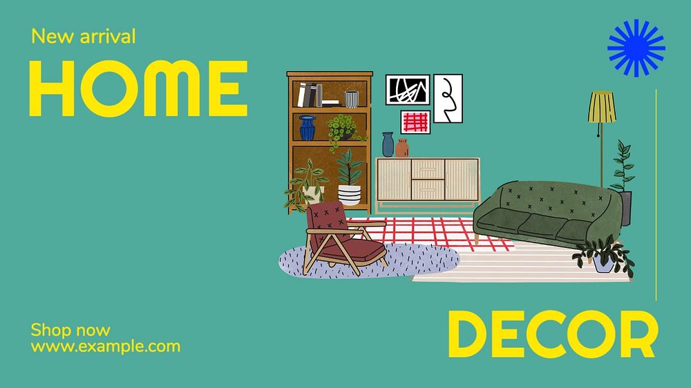 Home decor blog banner template