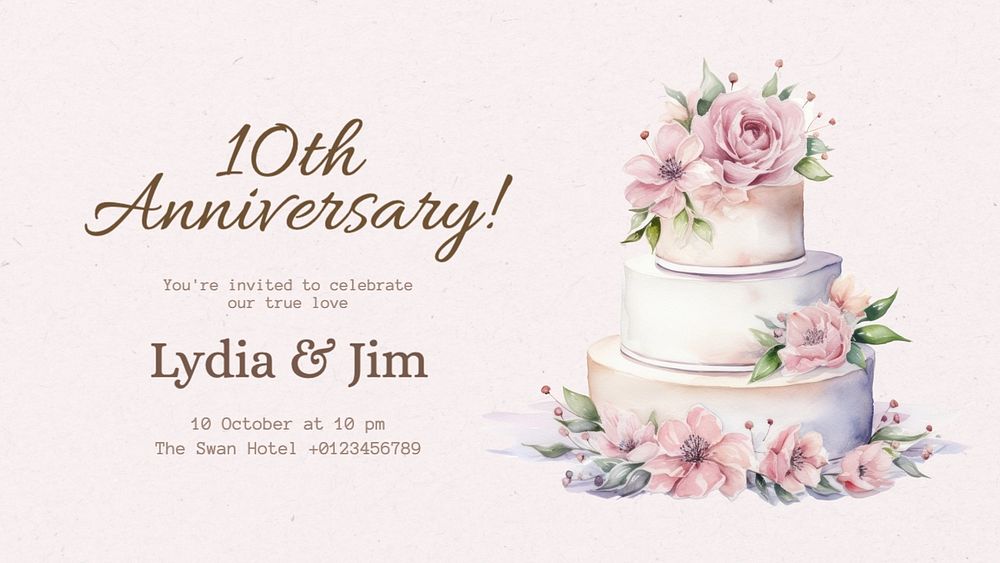 10th Anniversary blog banner template