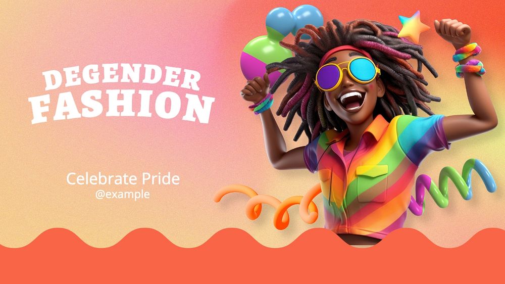 Degender Fashion blog banner template