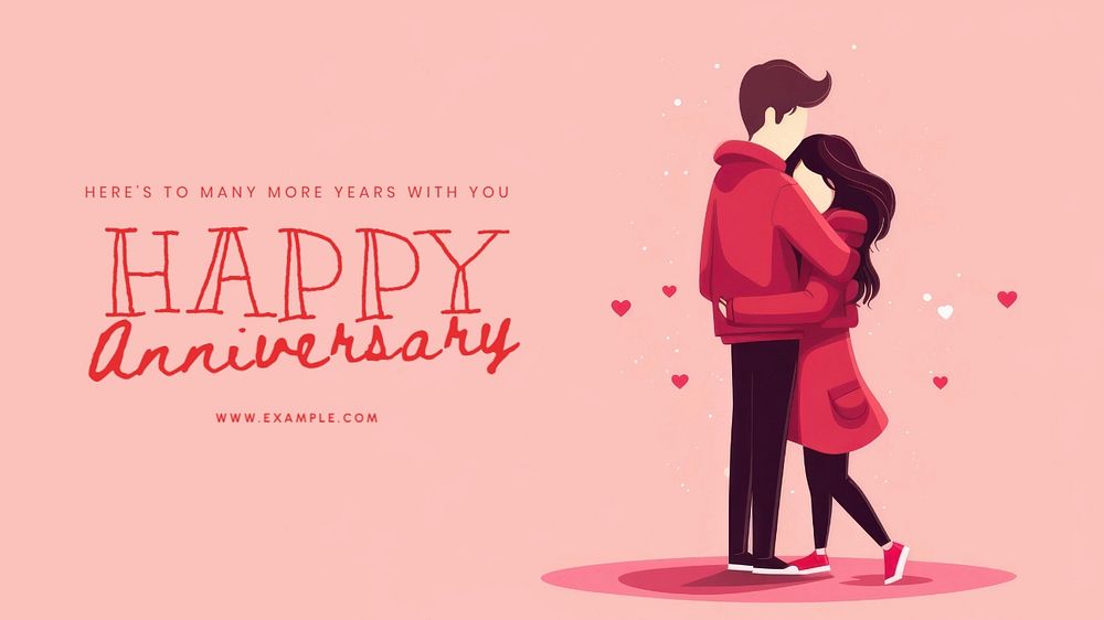 Happy anniversary blog banner template