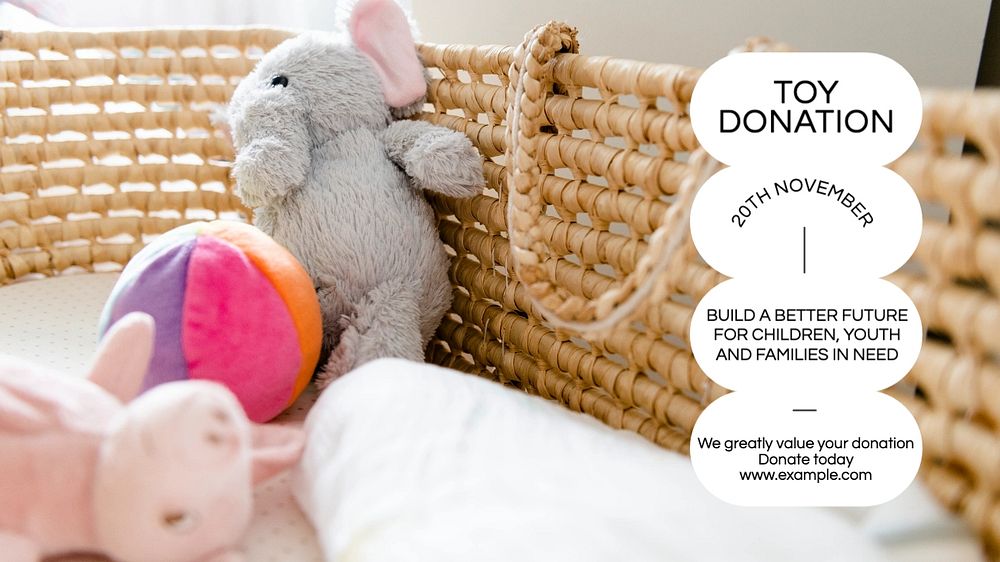 Toy Donation blog banner template