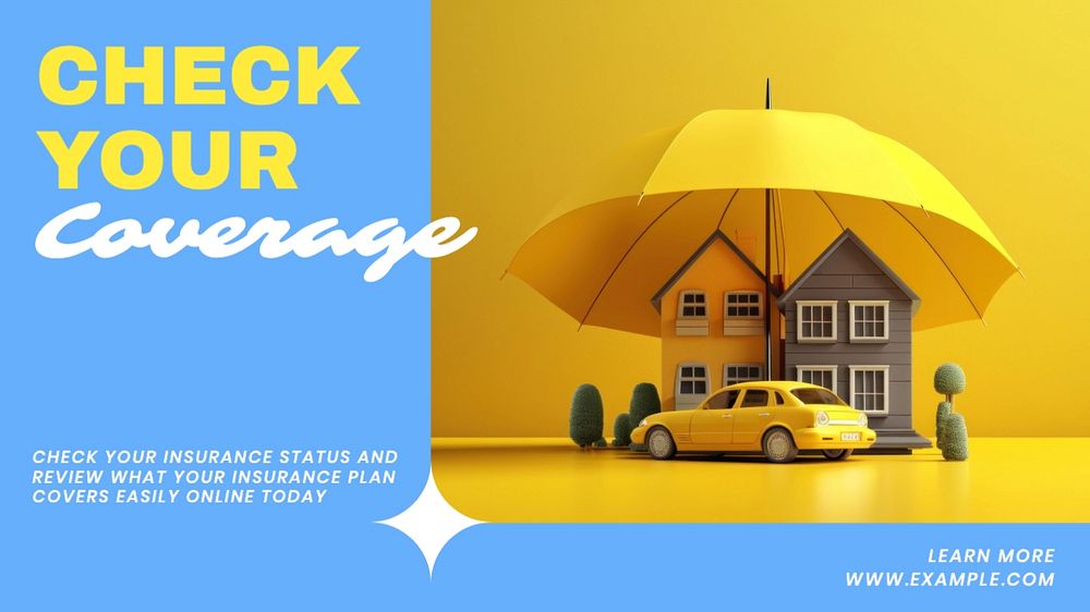 Insurance coverage blog banner template