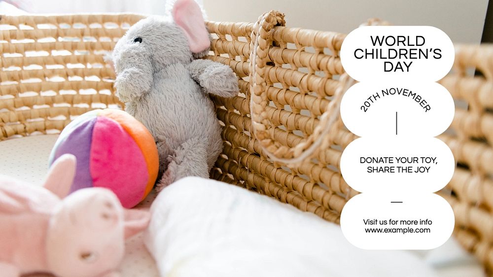 World Childrens Day blog banner template