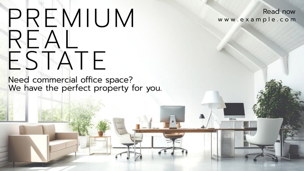 Premium real estate blog banner template