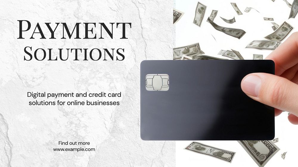 Digital business payments blog banner template