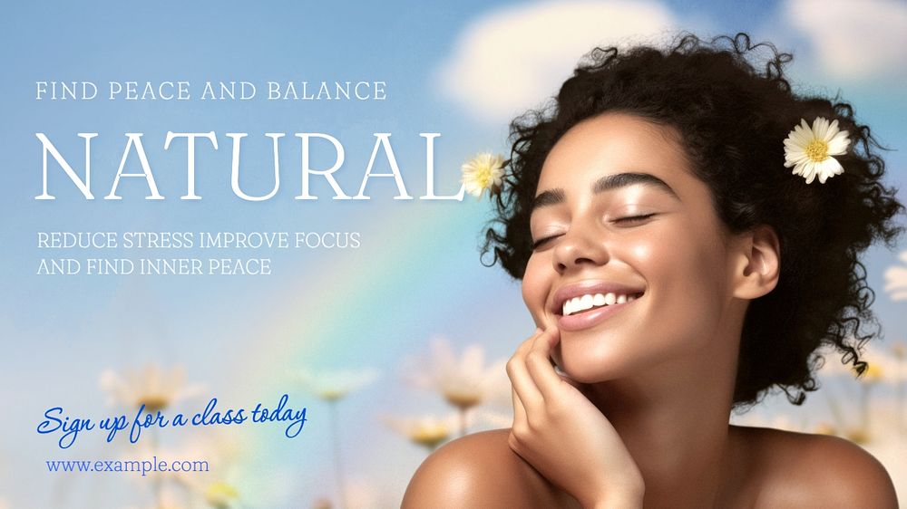 Natural movement blog banner template