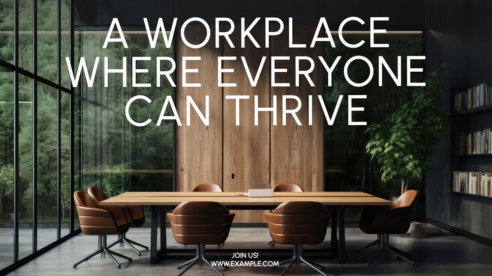 A workplace everyone can thrive blog banner template