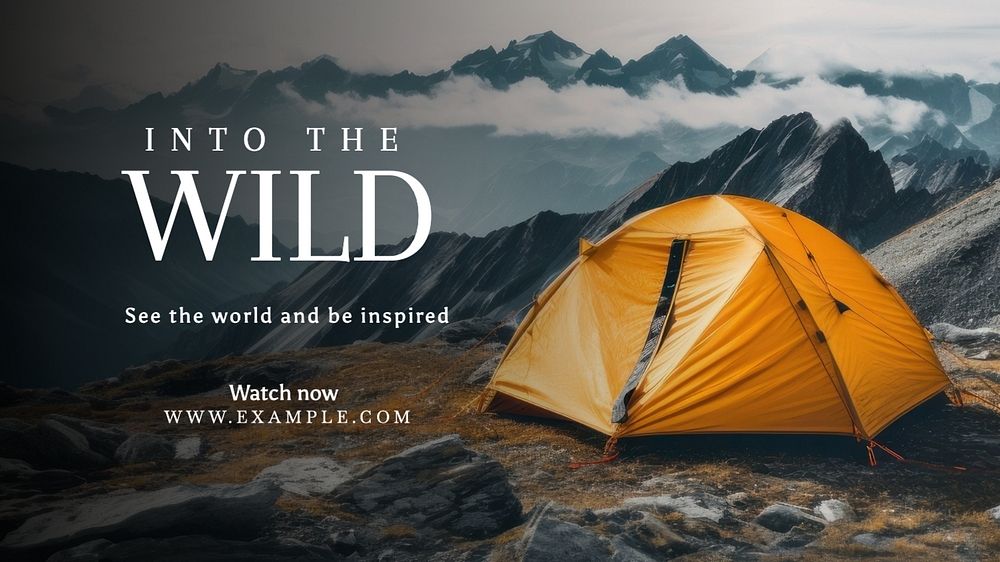 Into the wild blog banner template