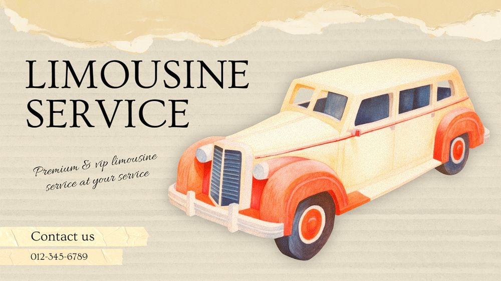 Limousine service blog banner template