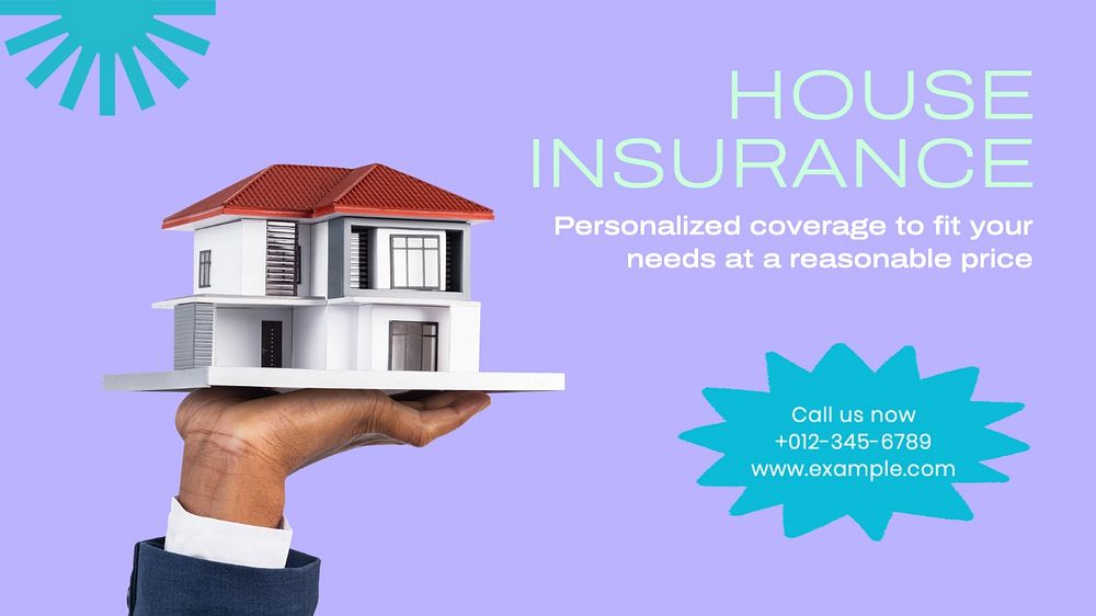 House insurance blog banner template