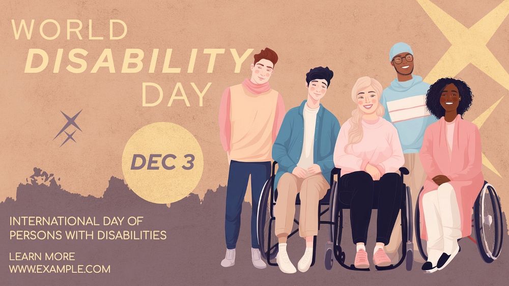 World disability day blog banner template