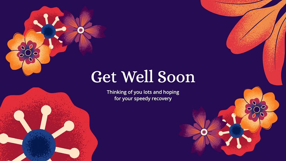 Get well soon blog banner template