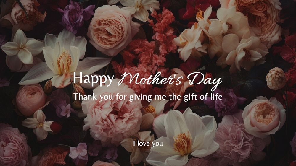 Happy mother's day blog banner template