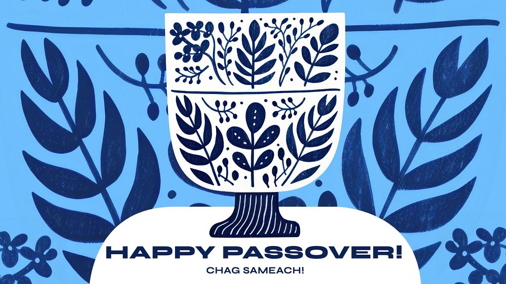 Happy passover, Hanukkah blog banner template