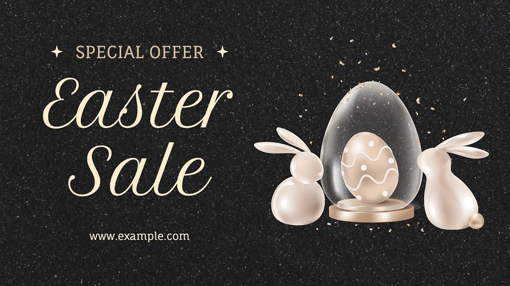 Easter sale blog banner template