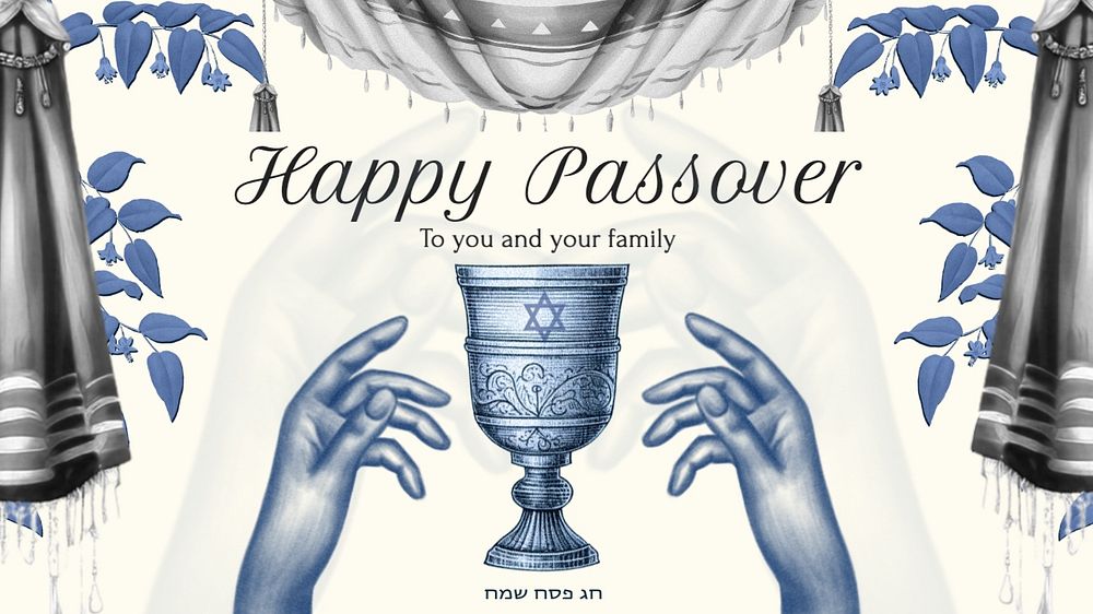 Happy passover, Haukkha blog banner template