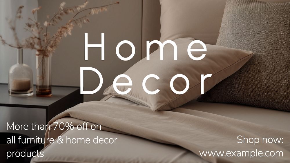 Home decor blog banner template