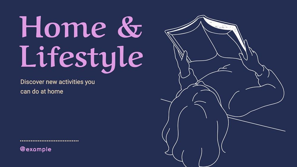 Home & lifestyle blog banner template