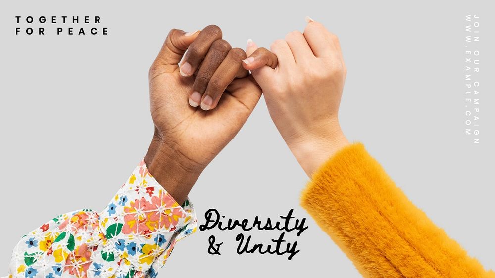 Diversity & unity blog banner template