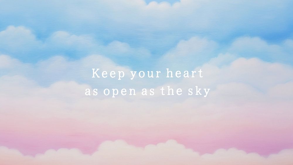 Keep your heart open blog banner template