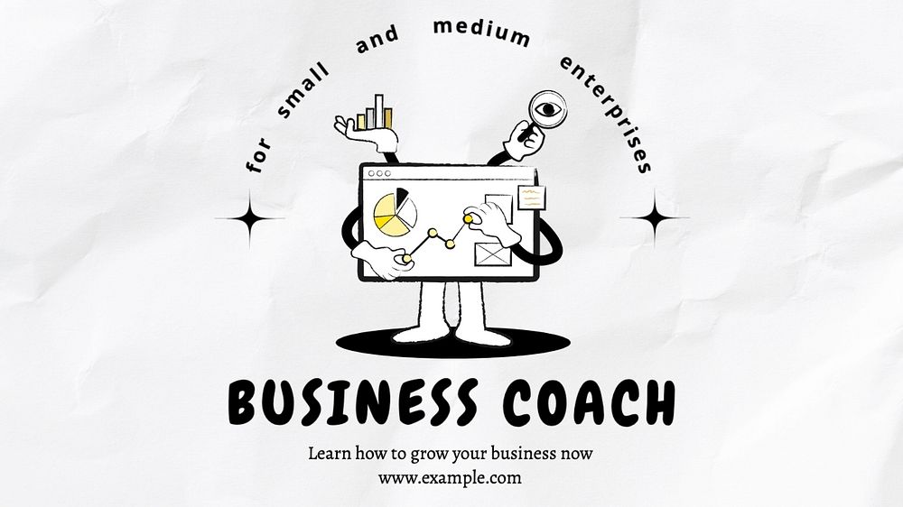 Business coach blog banner template