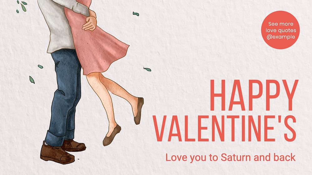 Valentine's quotes blog banner template