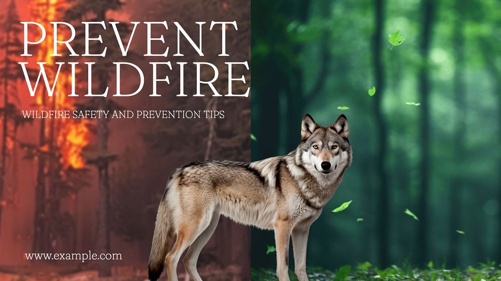 Prevent wildfire blog banner template