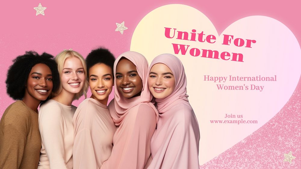 Unite for women blog banner template