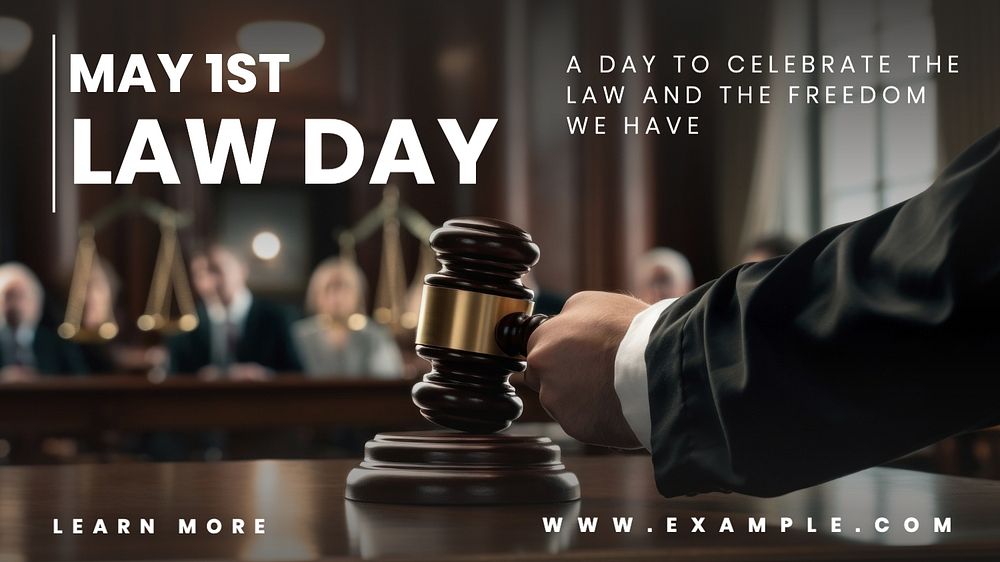 Law day blog banner template