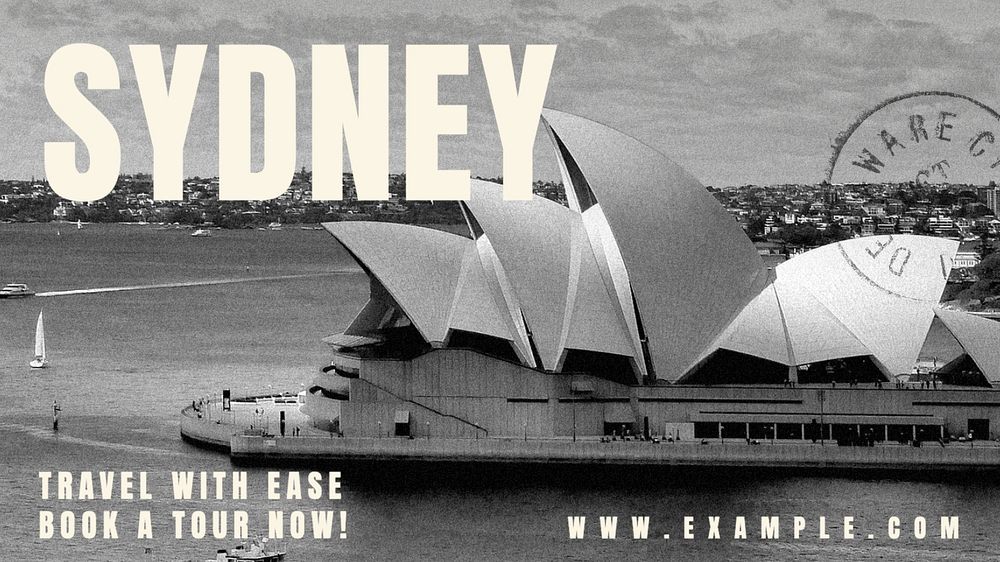 Sydney travel blog banner template