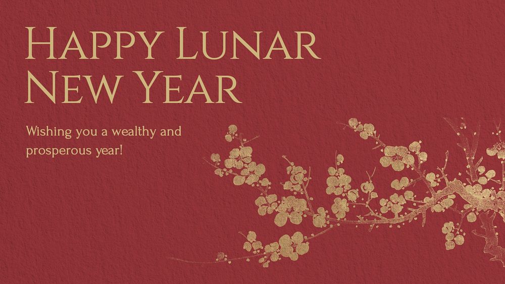 Lunar New Year blog banner template