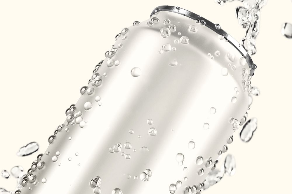 Beverage can mockup, food & drink product